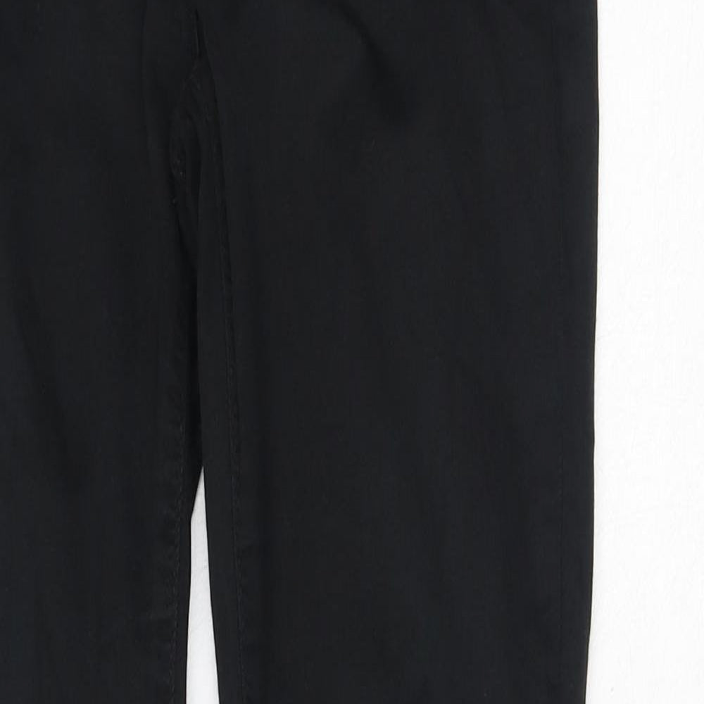 Marks and Spencer Womens Black Cotton Skinny Jeans Size 8 L29 in Regular Button