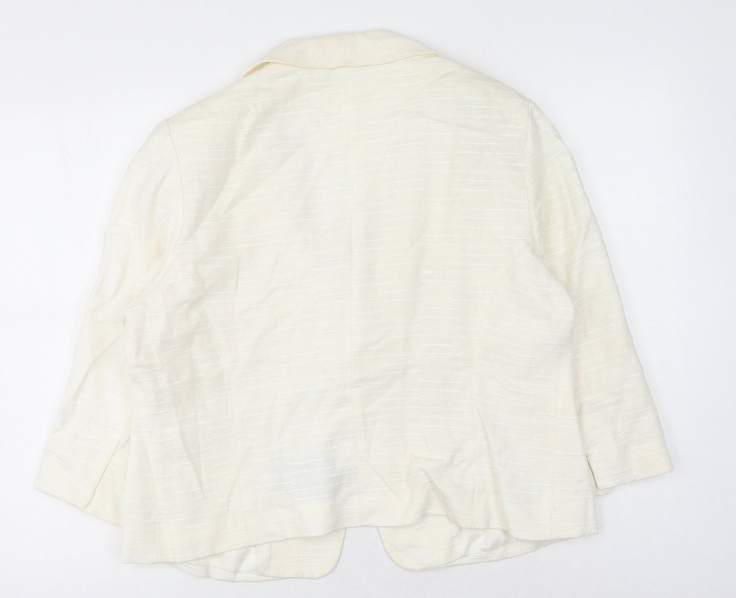 Alex&co Womens White Jacket Size 20 Button