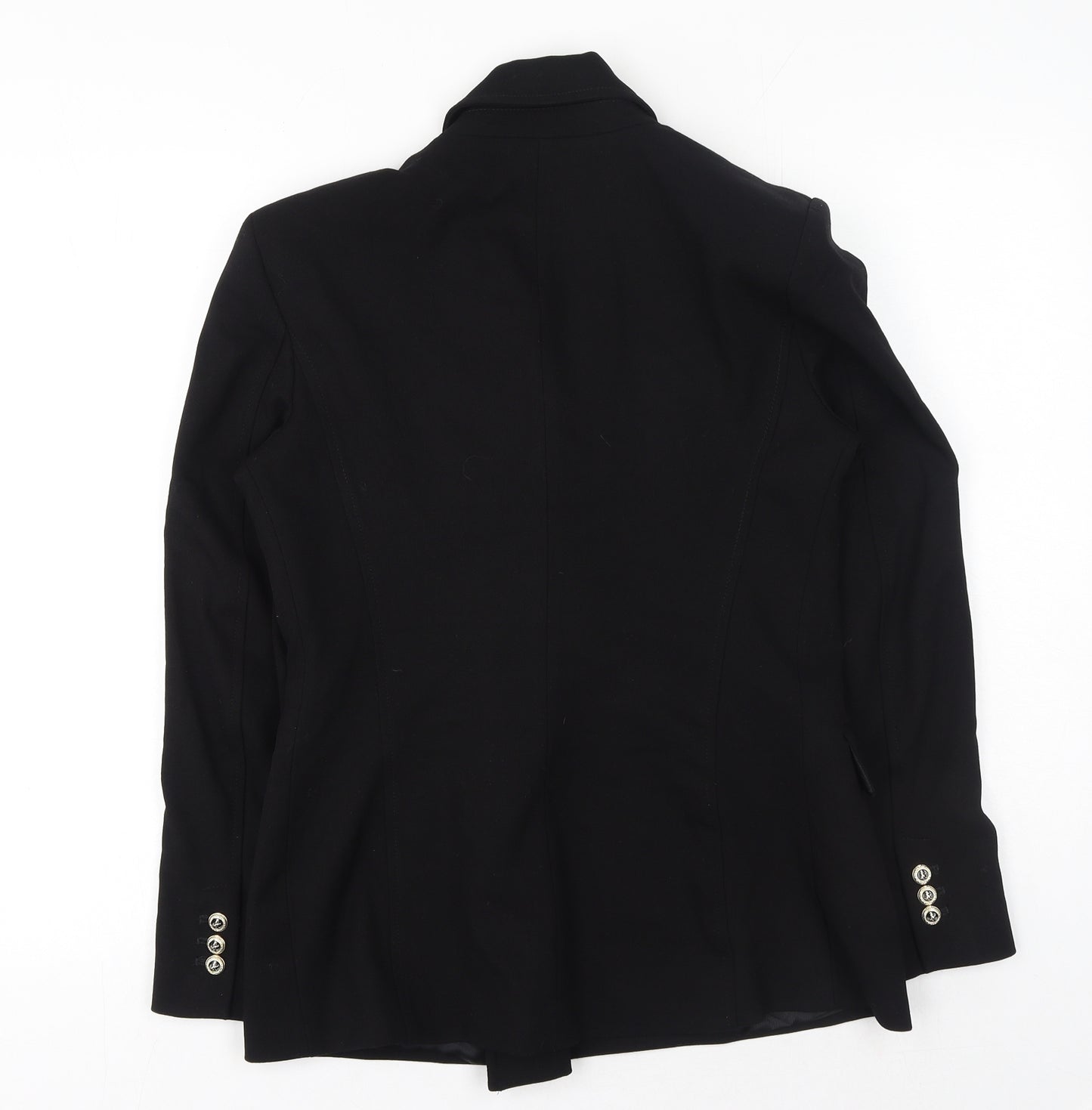 Zara Womens Black Acetate Jacket Blazer Size S