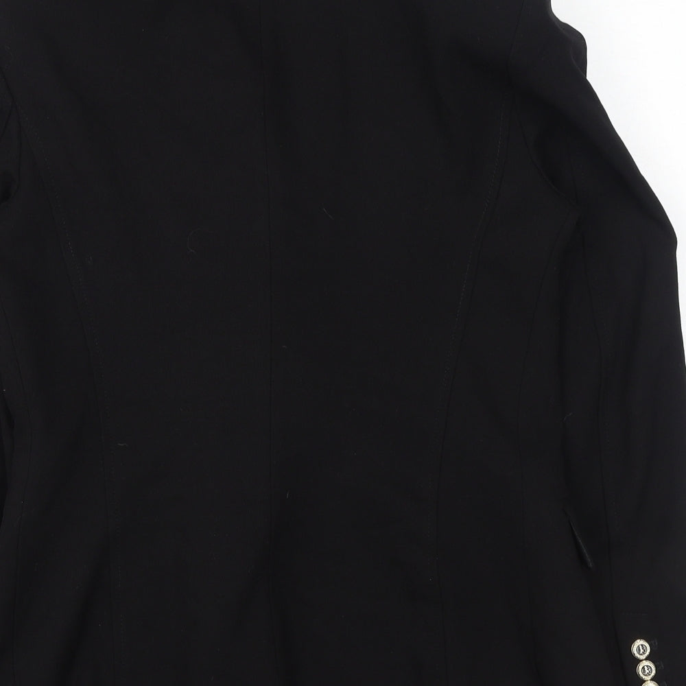 Zara Womens Black Acetate Jacket Blazer Size S