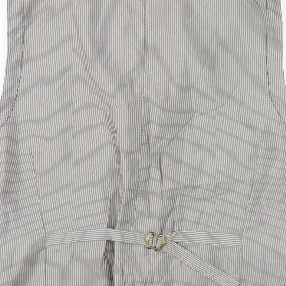 White Stuff Mens Grey Wool Jacket Suit Waistcoat Size M