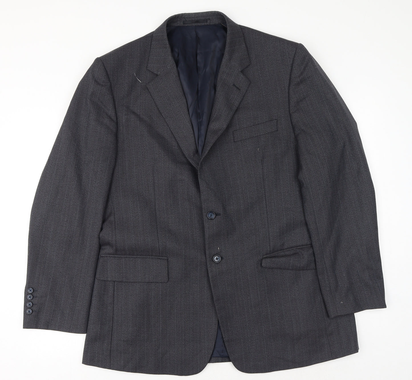 Brook Taverner Mens Grey Polyester Jacket Suit Jacket Size 42