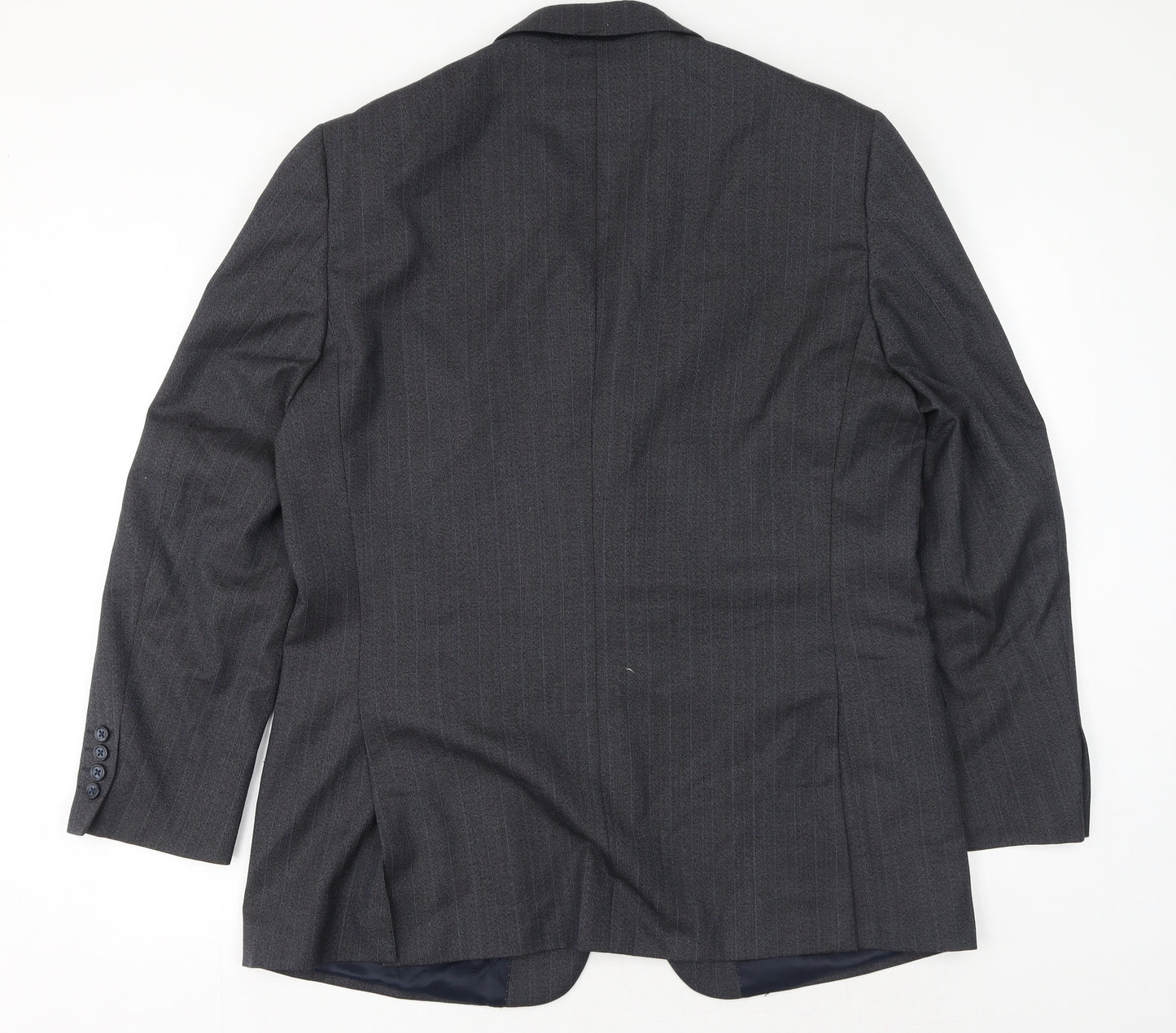 Brook Taverner Mens Grey Polyester Jacket Suit Jacket Size 42