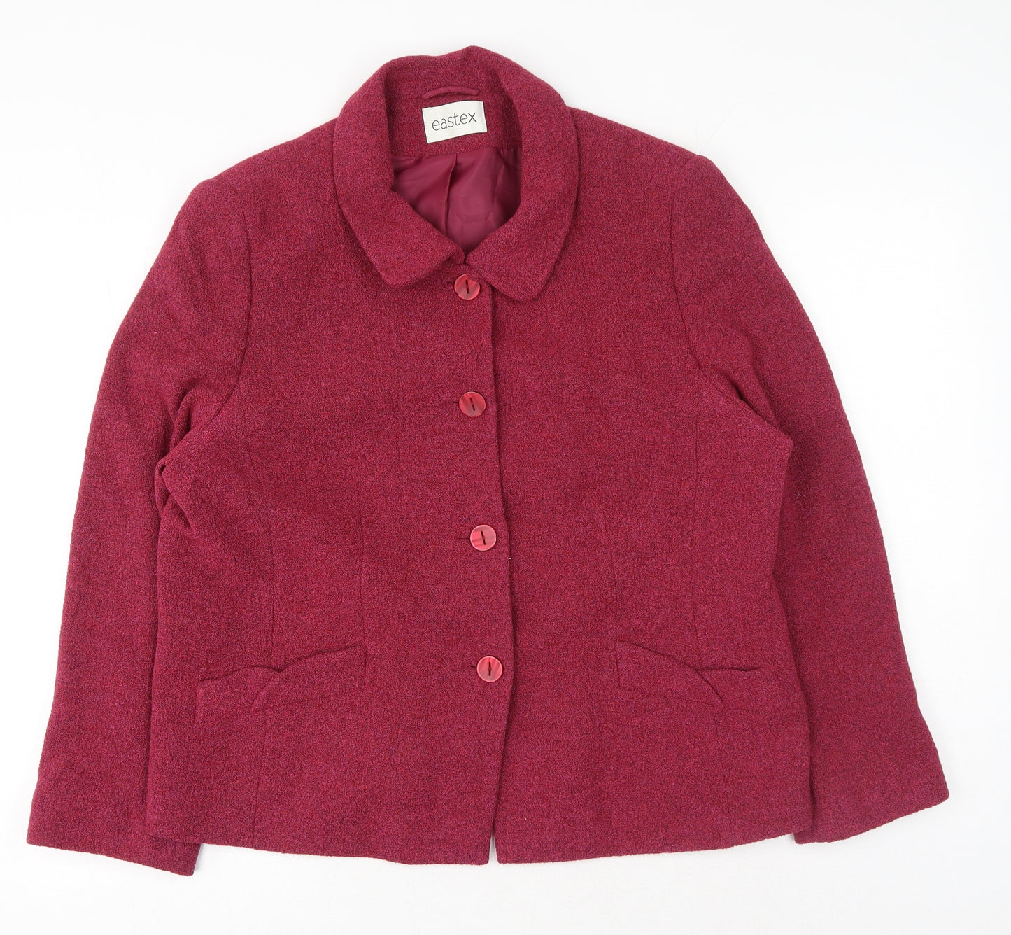 Eastex Womens Pink Jacket Size 16 Button