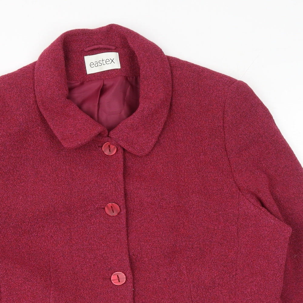 Eastex Womens Pink Jacket Size 16 Button