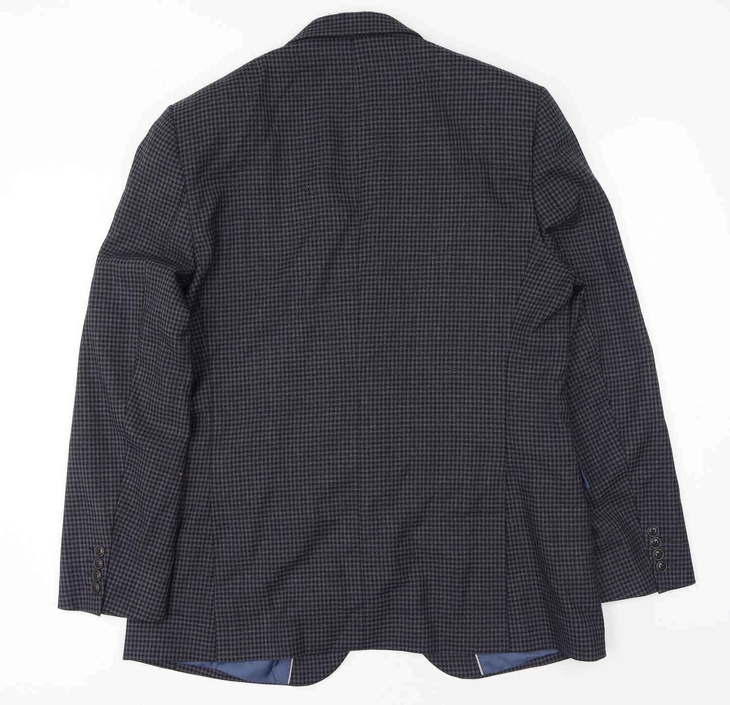 Marks and Spencer Mens Grey Herringbone Polyester Jacket Suit Jacket Size 42