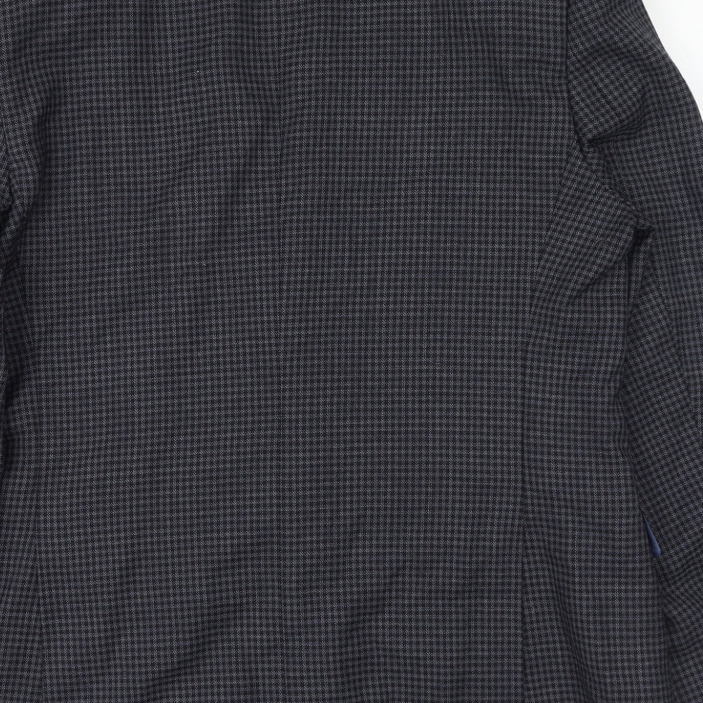Marks and Spencer Mens Grey Herringbone Polyester Jacket Suit Jacket Size 42