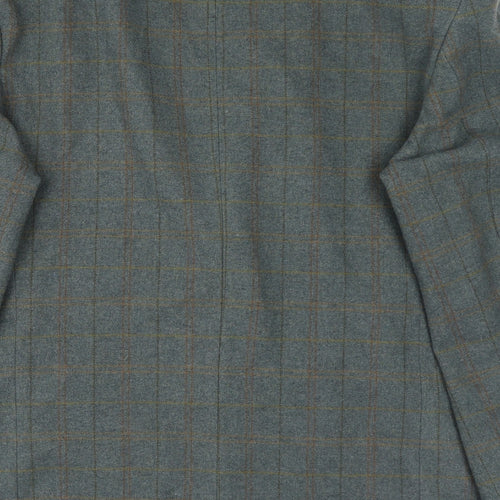 NICO Mens Blue Check Viscose Jacket Suit Jacket Size 44