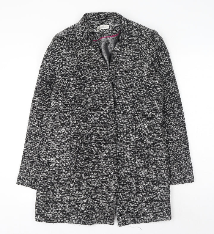 Baf woman Womens Grey Geometric Jacket Size 16 Button