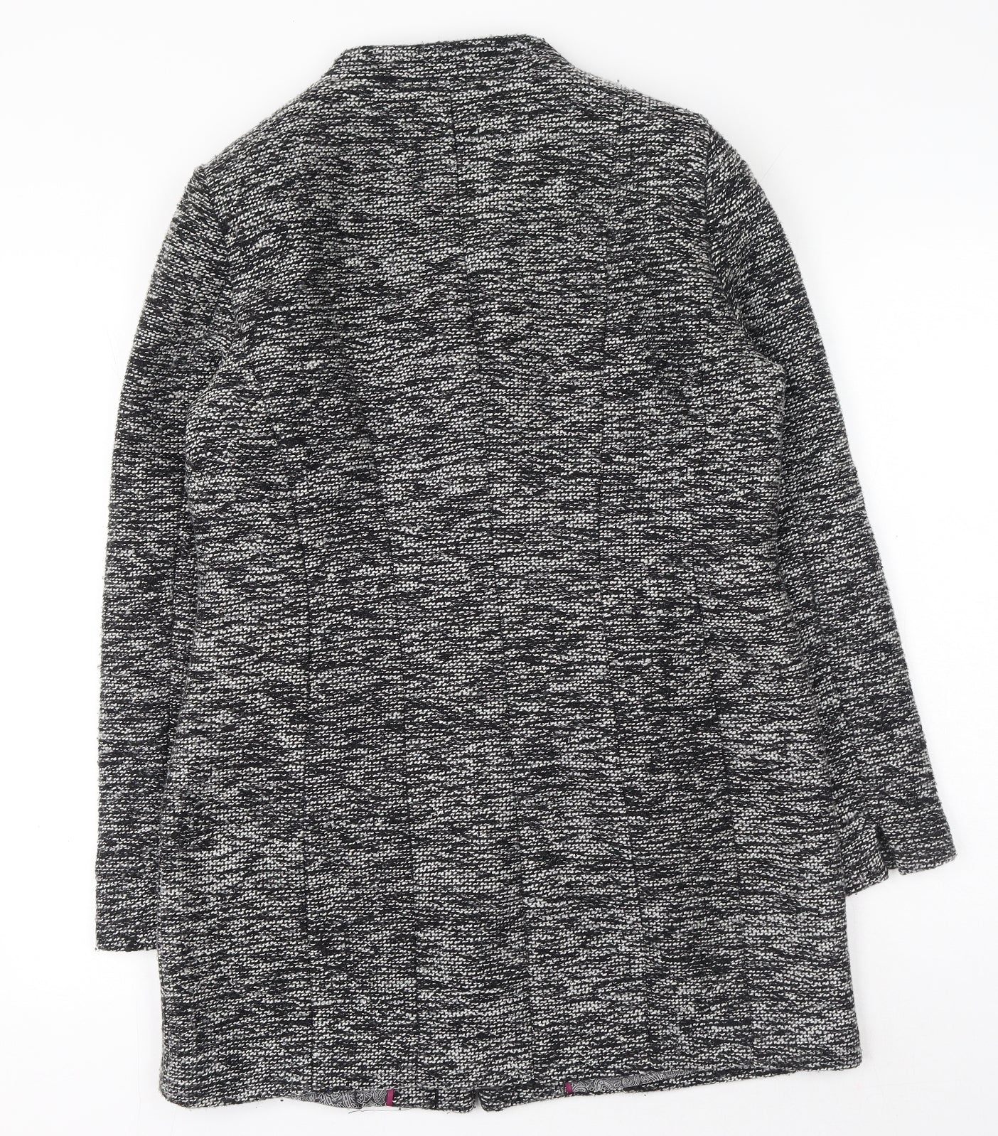 Baf woman Womens Grey Geometric Jacket Size 16 Button