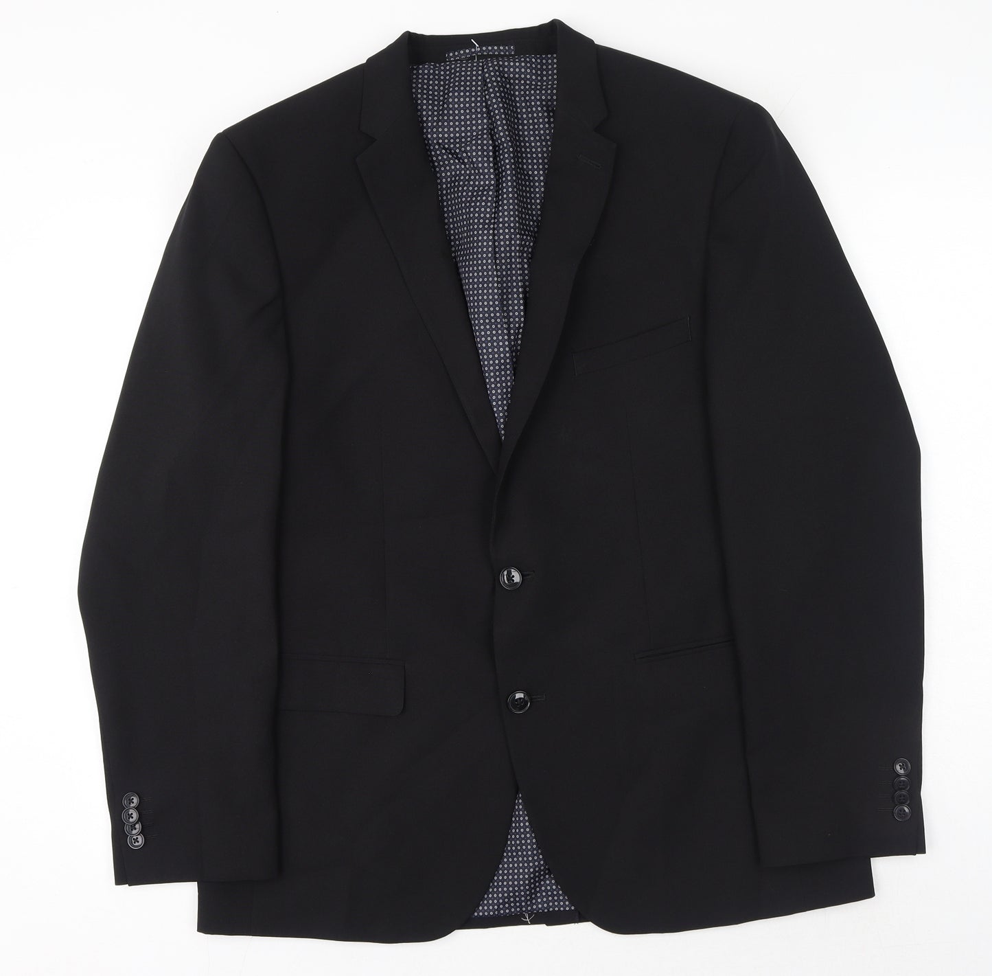 Taylor & Wright Mens Black Polyester Jacket Suit Jacket Size 42