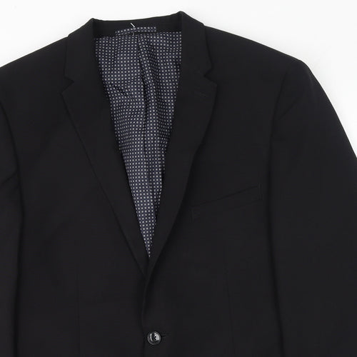 Taylor & Wright Mens Black Polyester Jacket Suit Jacket Size 42