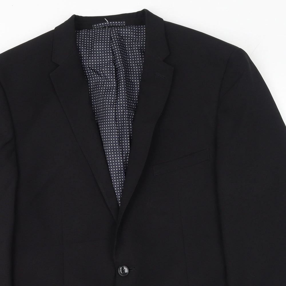 Taylor & Wright Mens Black Polyester Jacket Suit Jacket Size 42