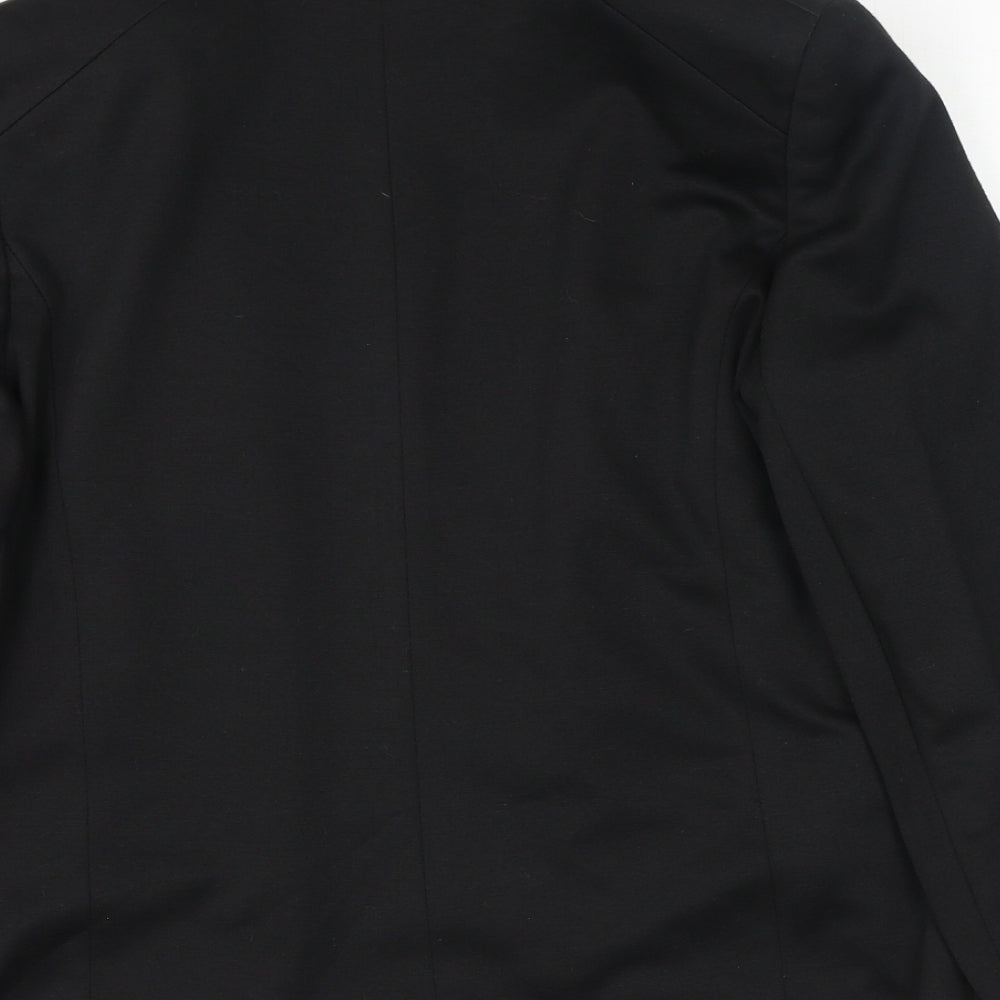 Wallis Womens Black Jacket Blazer Size 12 Button