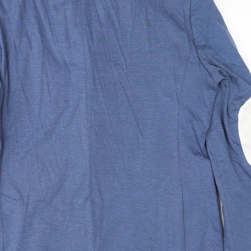 Zara Mens Blue Polyester Jacket Blazer Size 44