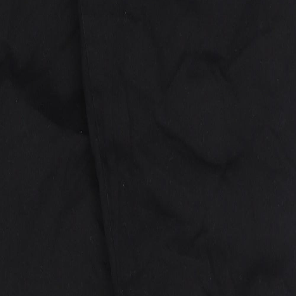 Uniqlo Mens Black Cotton Trousers Size 34 in L34 in Regular Button
