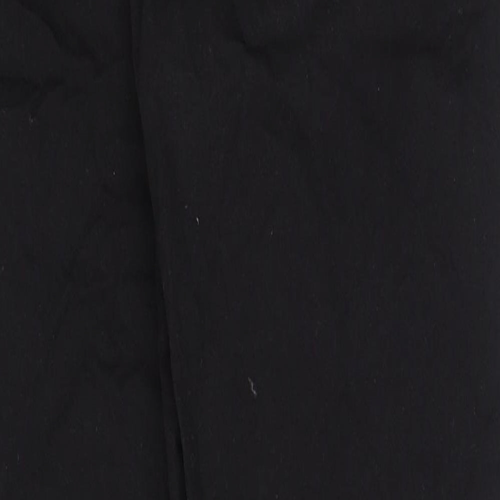 Uniqlo Mens Black Cotton Trousers Size 34 in L34 in Regular Button