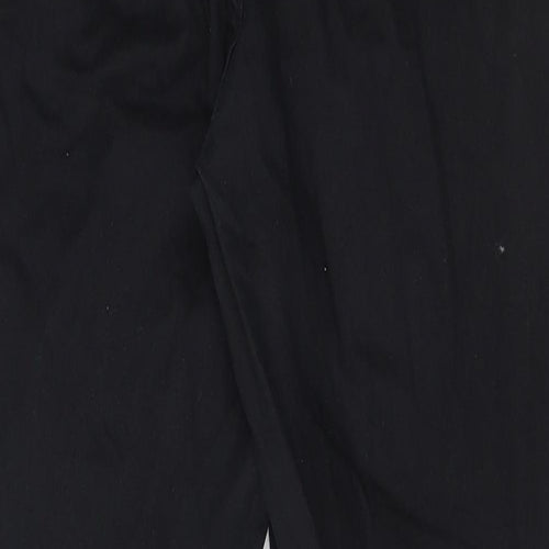 New Look Womens Black Cotton Skinny Jeans Size 16 L27 in Extra-Slim Button