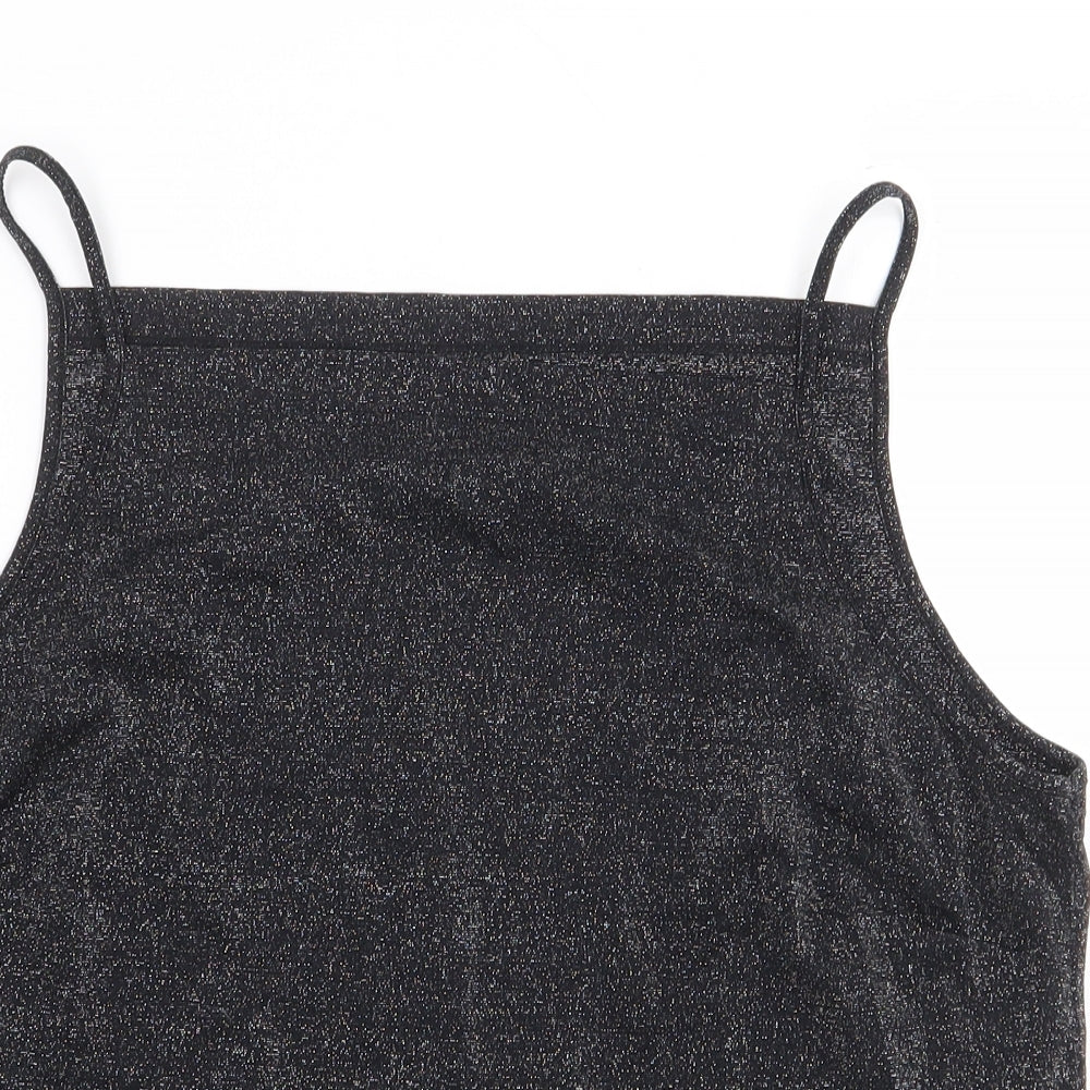 Marks and Spencer Womens Grey Polyamide Basic Tank Size 18 Sweetheart