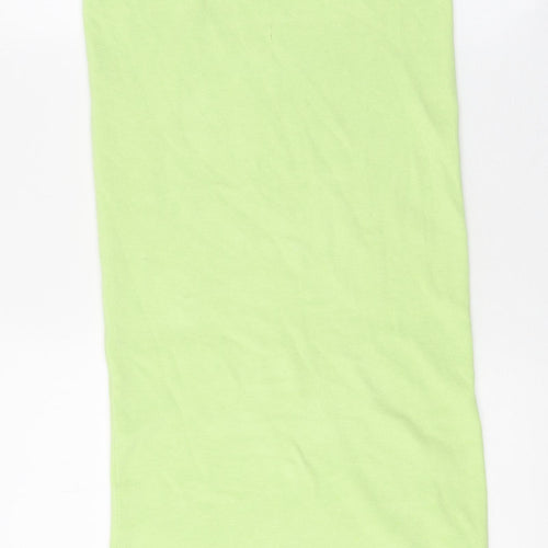 Zara Womens Green Viscose Straight & Pencil Skirt Size S