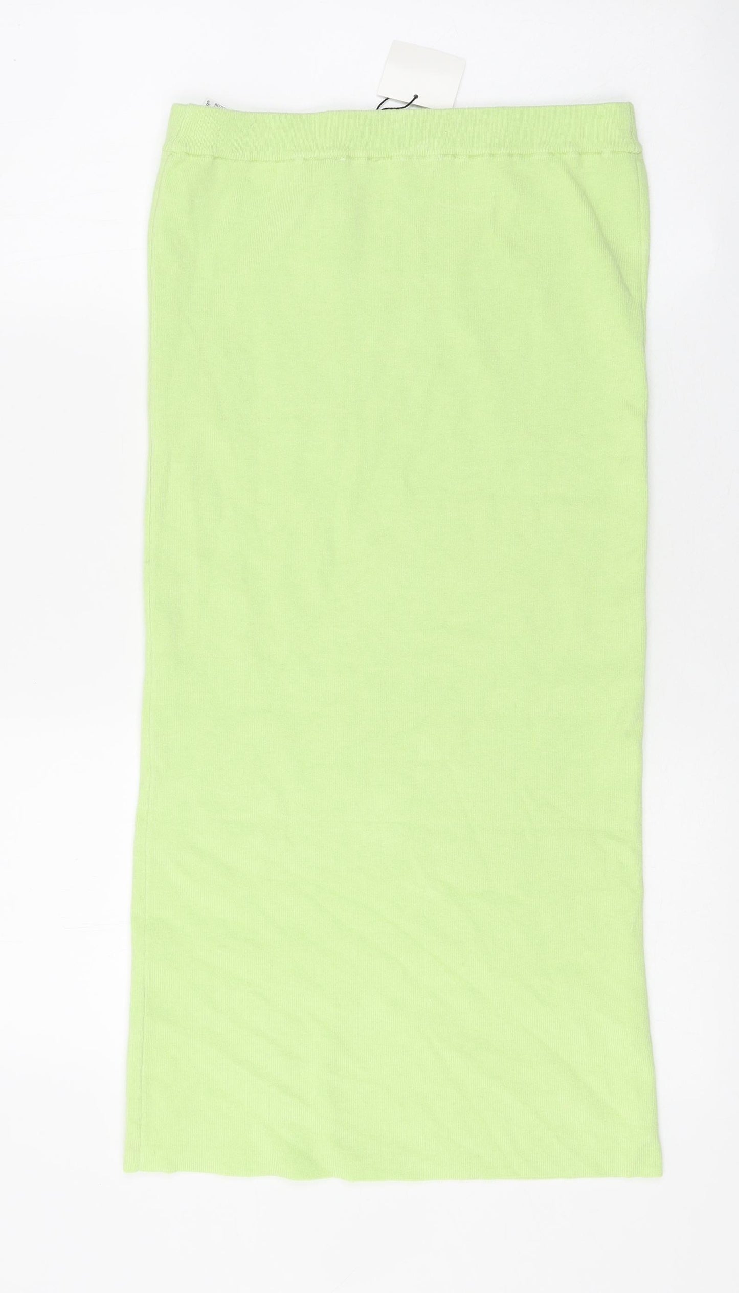 Zara Womens Green Viscose Straight & Pencil Skirt Size S