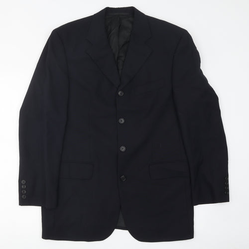 Baumler Mens Black Polyester Jacket Suit Jacket Size 42