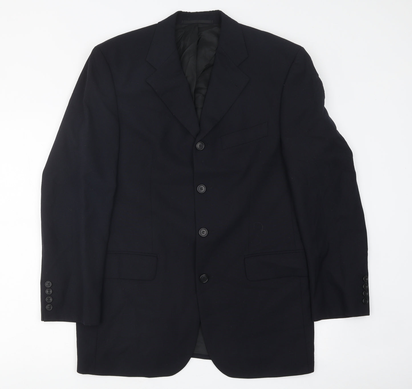 Baumler Mens Black Polyester Jacket Suit Jacket Size 42