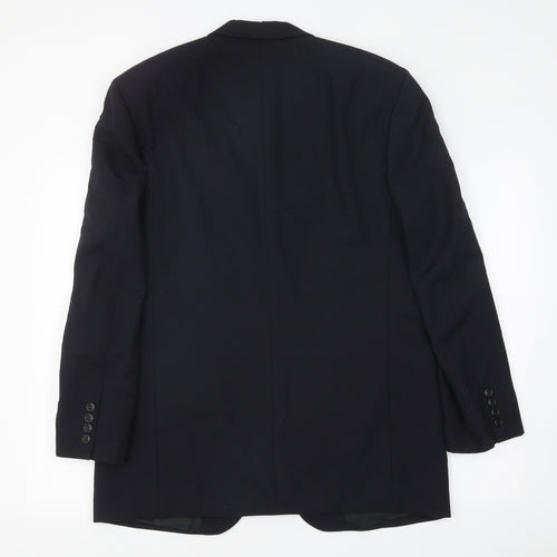 Baumler Mens Black Polyester Jacket Suit Jacket Size 42