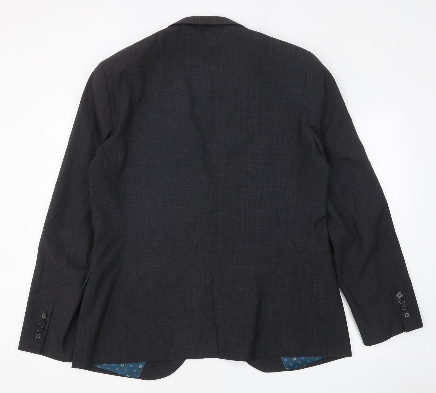 NEXT Mens Grey Polyester Jacket Suit Jacket Size 42