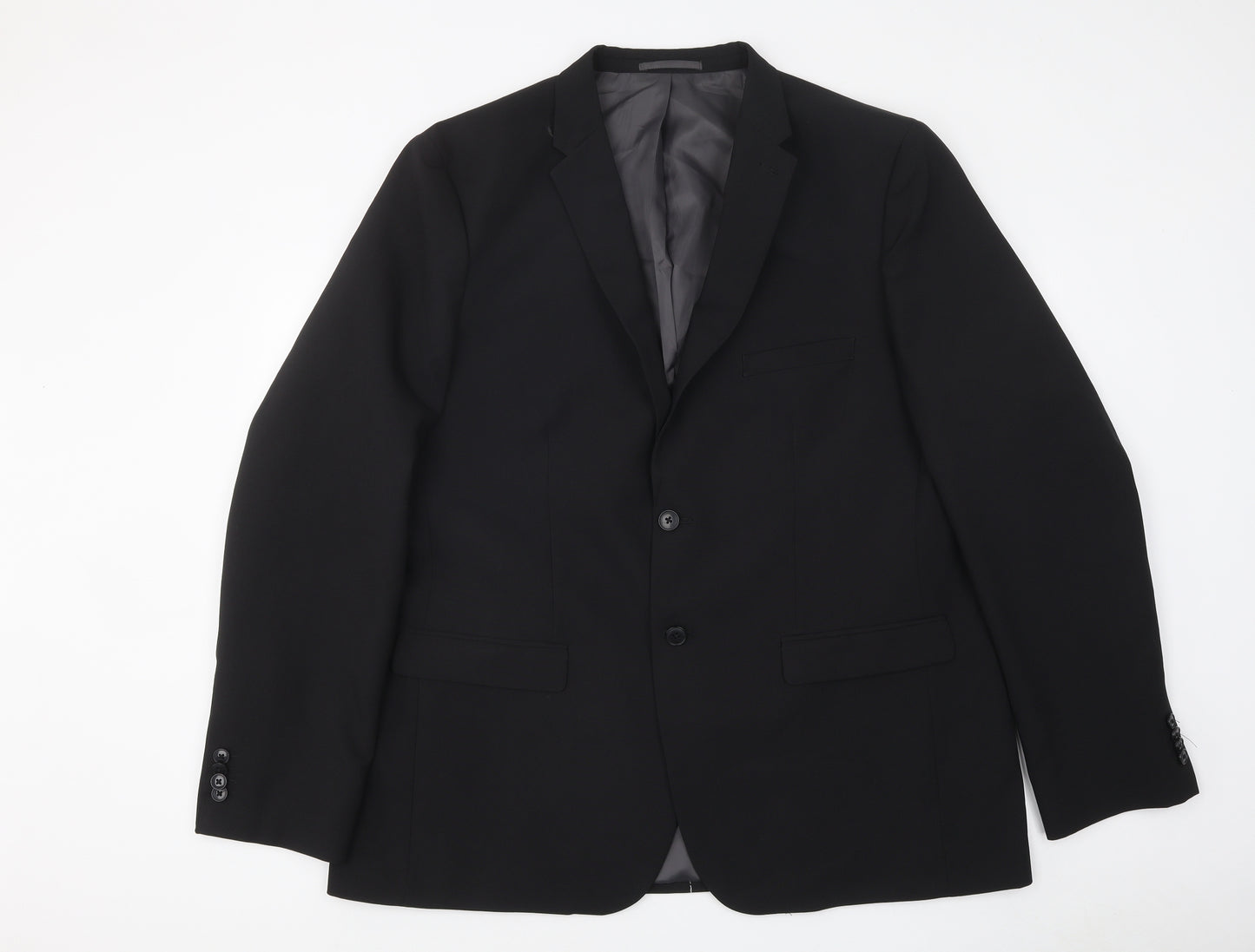 Taylor & Wright Mens Black Polyester Jacket Suit Jacket Size 48