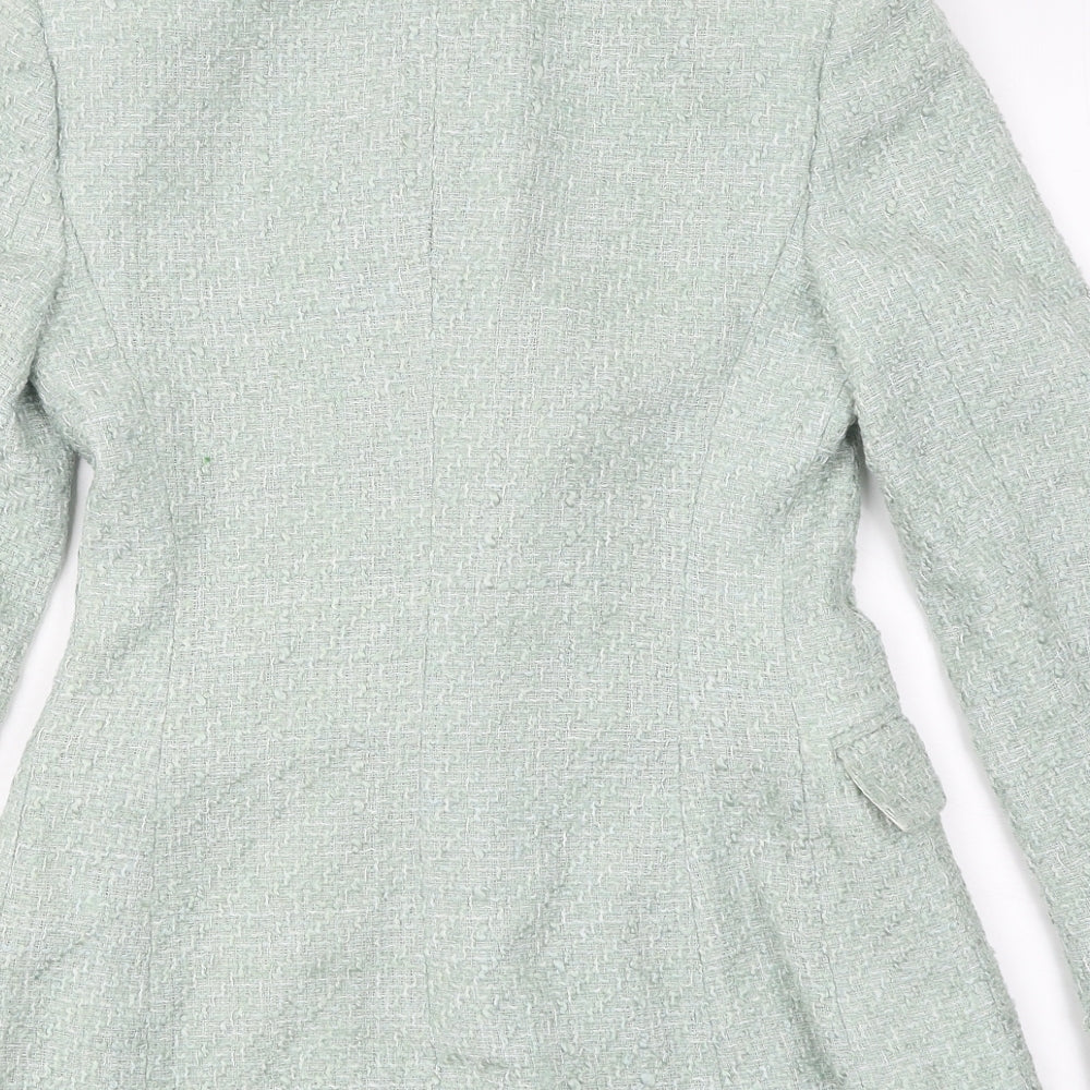 Zara Womens Blue Jacket Size XS Button