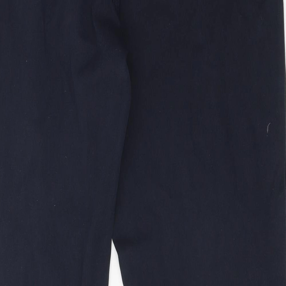 Viyella Mens Blue Cotton Straight Jeans Size 38 in L28 in Regular Zip