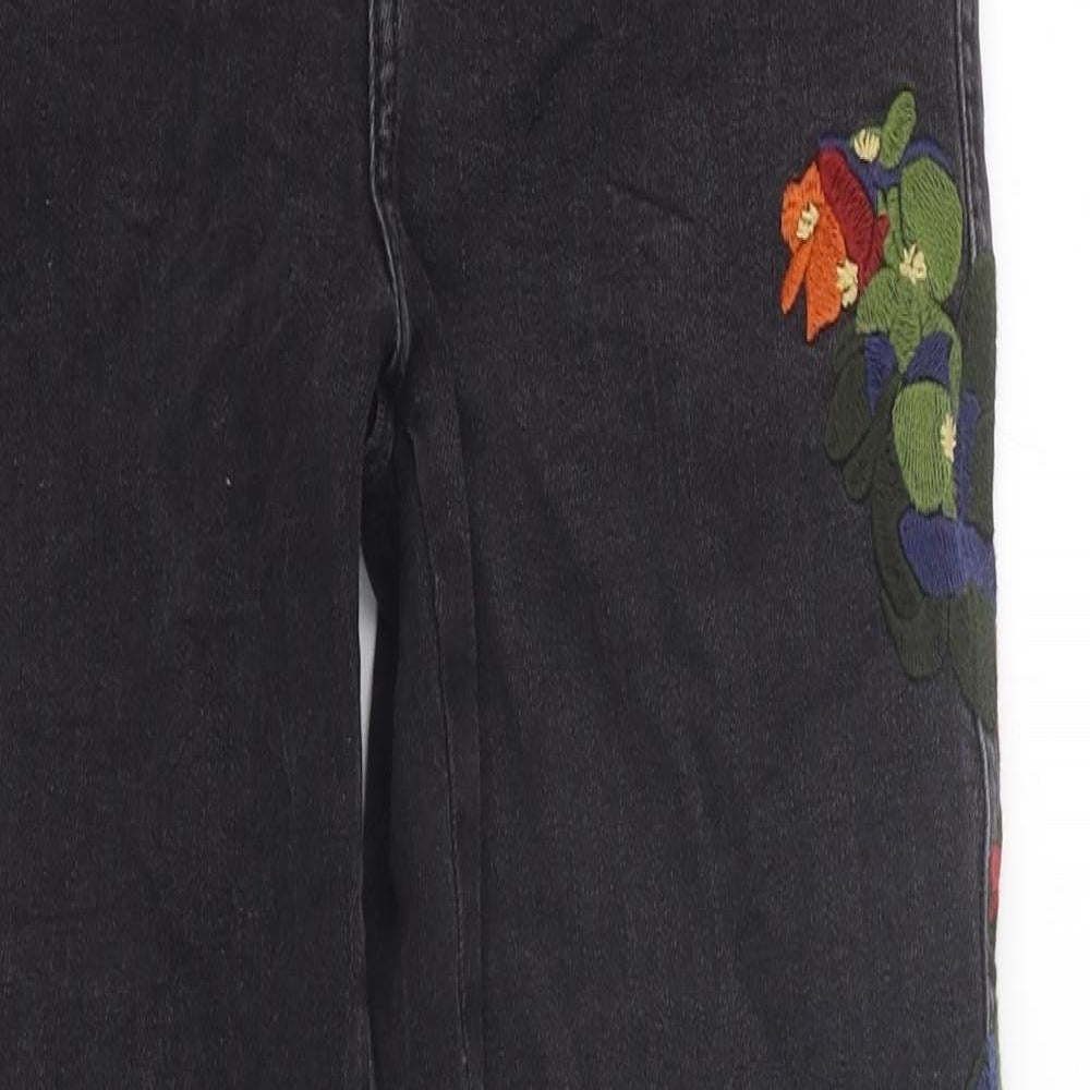 Zara Womens Black Cotton Skinny Jeans Size 28 in L27 in Regular Zip