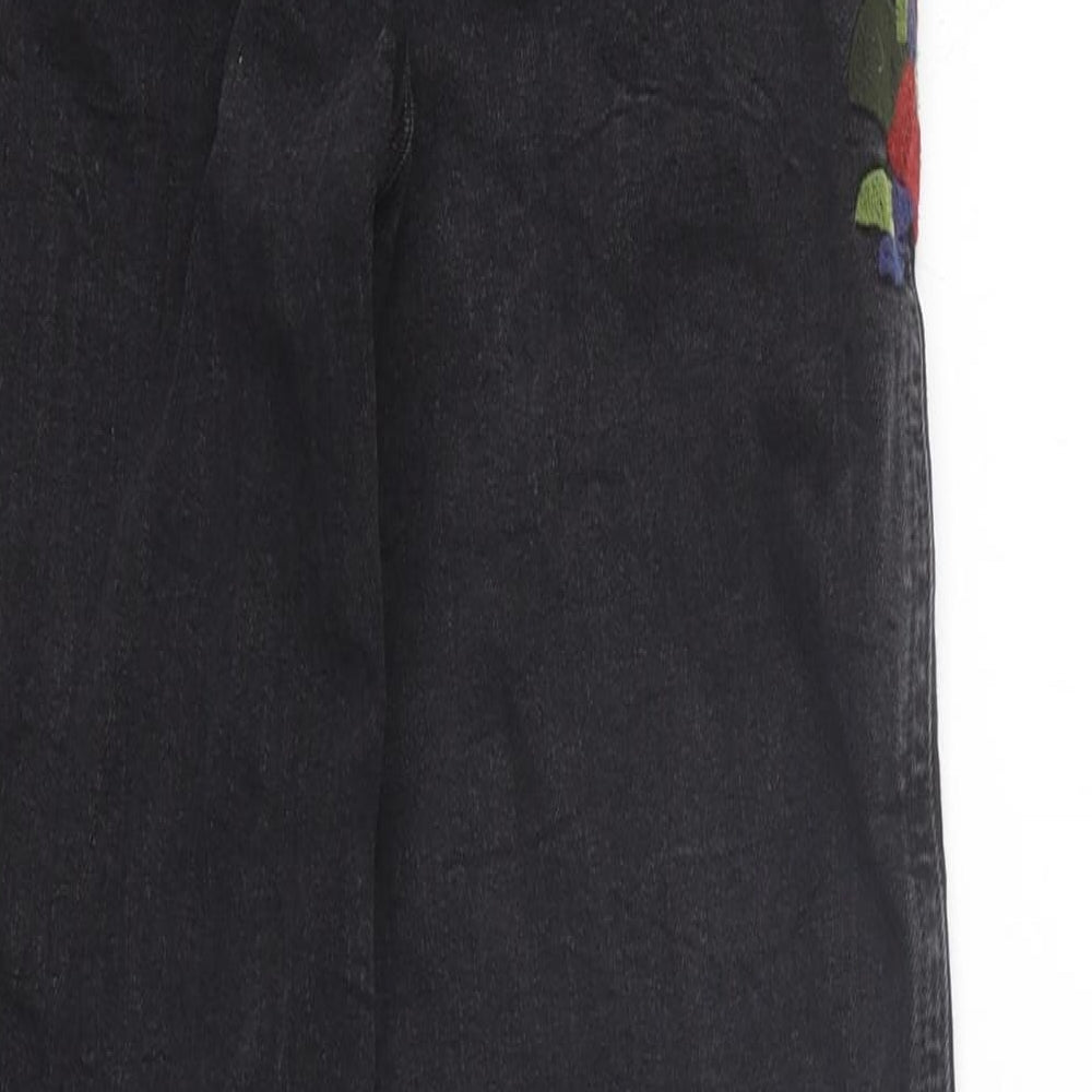 Zara Womens Black Cotton Skinny Jeans Size 28 in L27 in Regular Zip