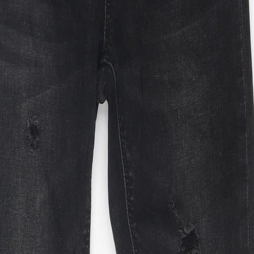 Stradivarius Womens Black Cotton Skinny Jeans Size 6 L28 in Regular Zip