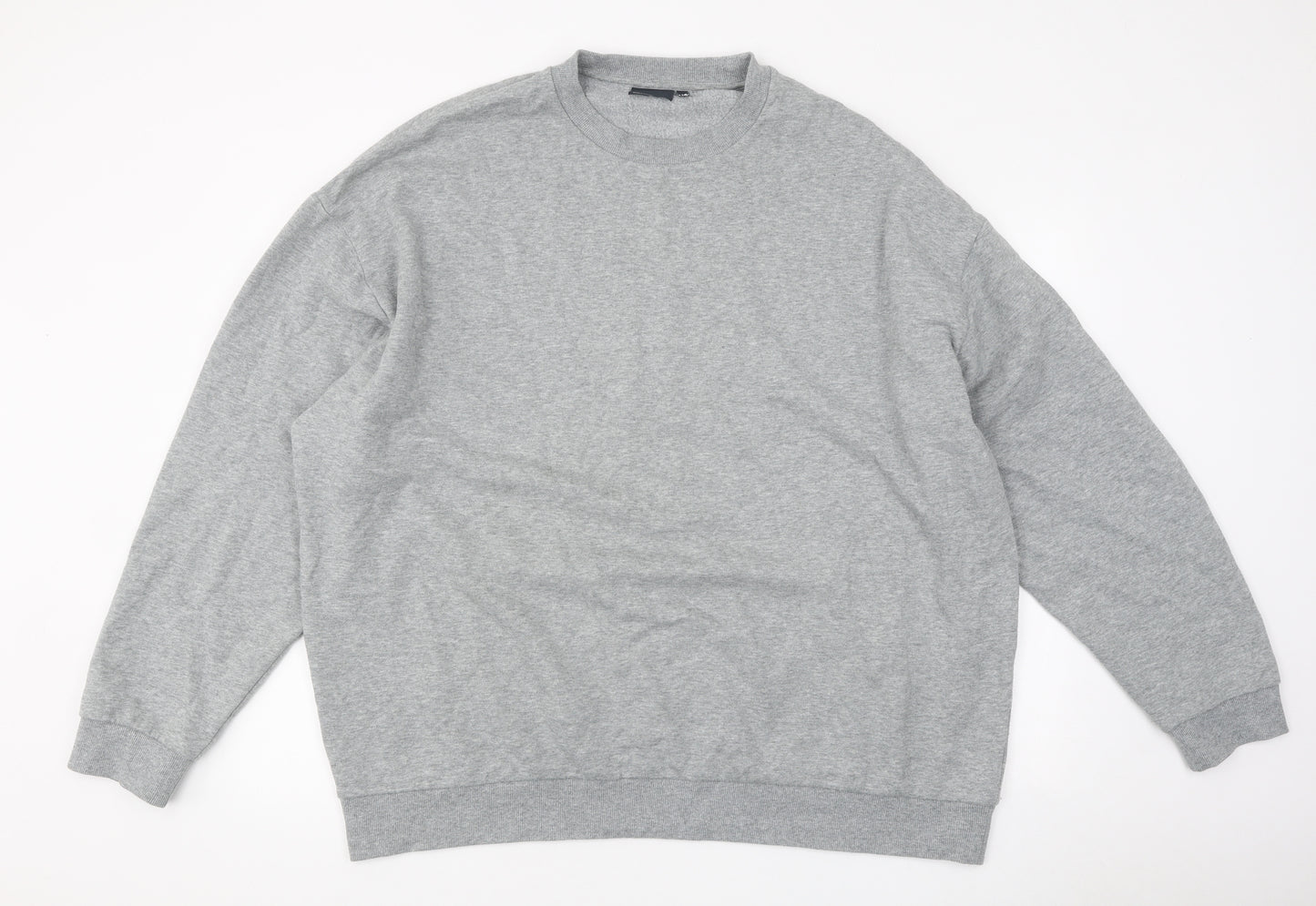 ASOS Mens Grey Cotton Pullover Sweatshirt Size 3XL