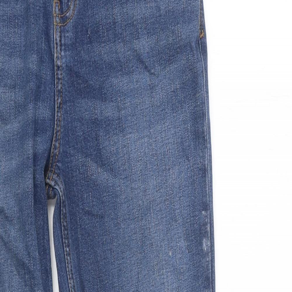 TU Girls Blue 100% Cotton Skinny Jeans Size 13 Years Regular Zip
