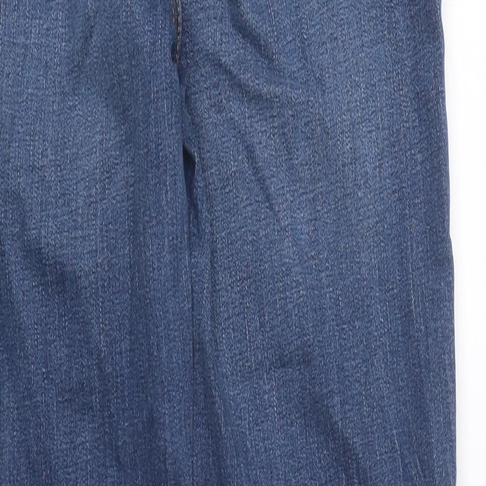 TU Girls Blue 100% Cotton Skinny Jeans Size 13 Years Regular Zip