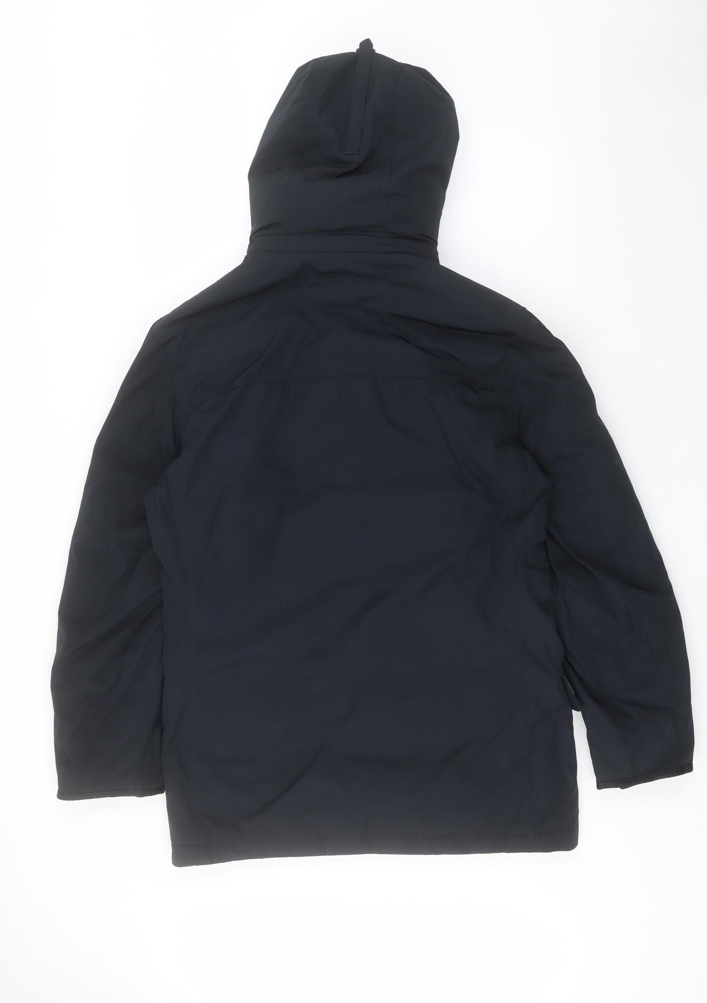 Marks and Spencer Mens Blue Rain Coat Coat Size S Zip
