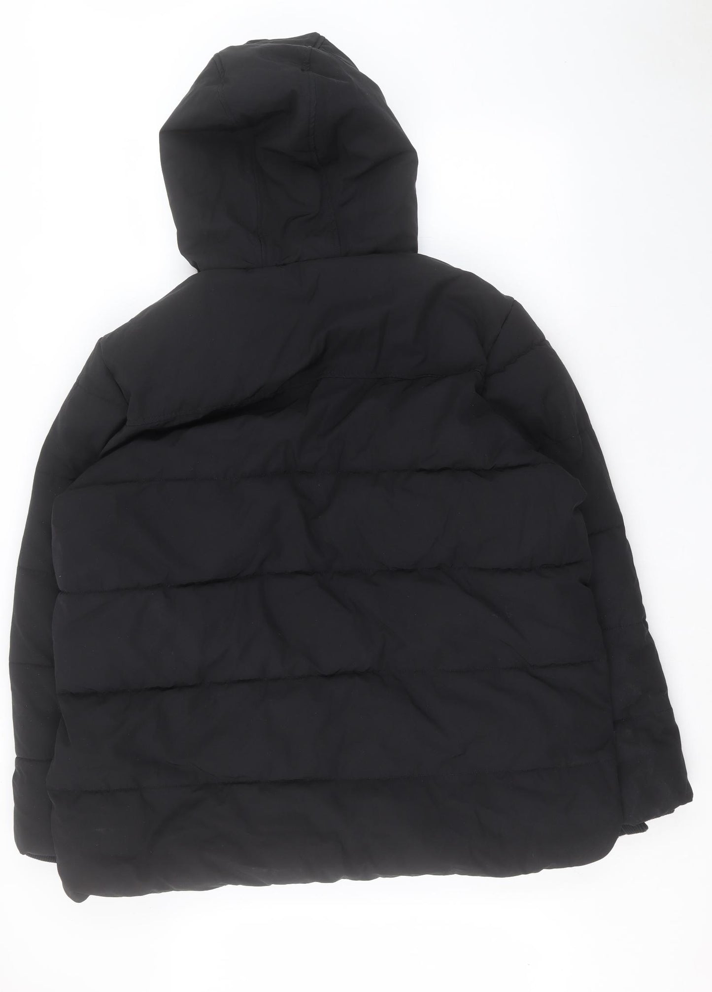 Marks and Spencer Mens Black Quilted Coat Size 2XL Zip