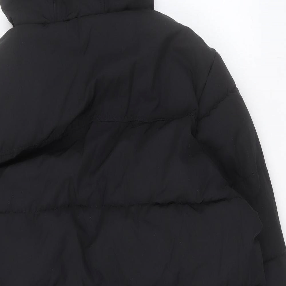 Marks and Spencer Mens Black Quilted Coat Size 2XL Zip
