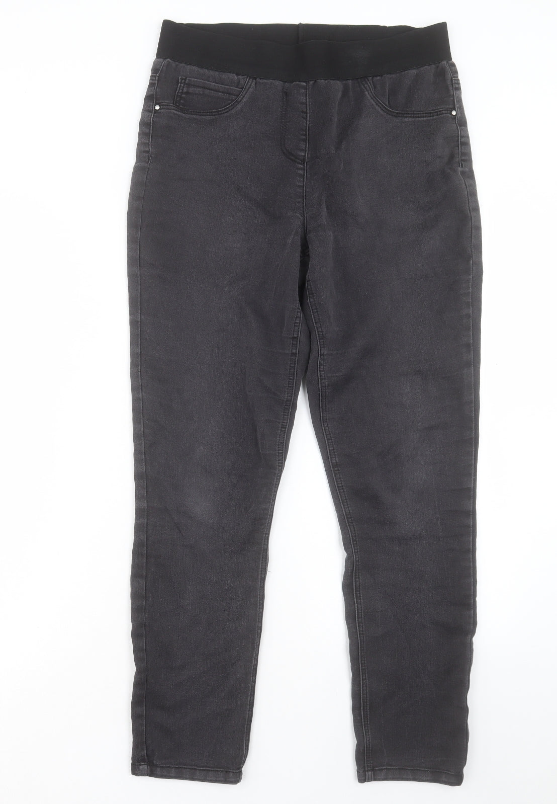 George Womens Grey Cotton Jegging Jeans Size 12 L27 in Regular