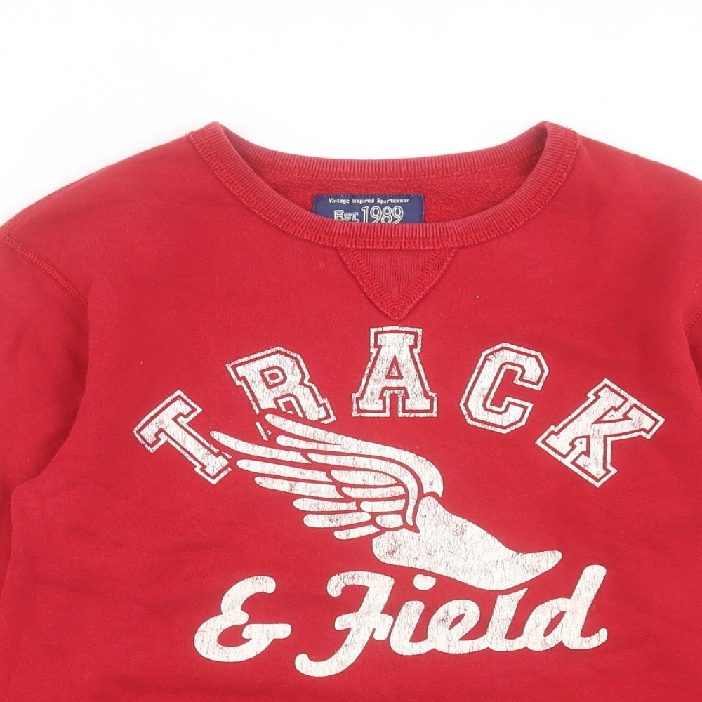 Pace Womens Red Cotton Pullover Sweatshirt Size 14 Pullover - Track & Field