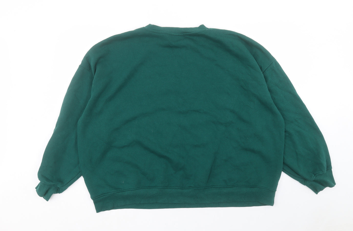 H&M Womens Green Cotton Pullover Sweatshirt Size 2XL Pullover - New York Jets