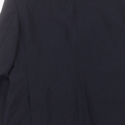 George Mens Black Wool Jacket Suit Size 40