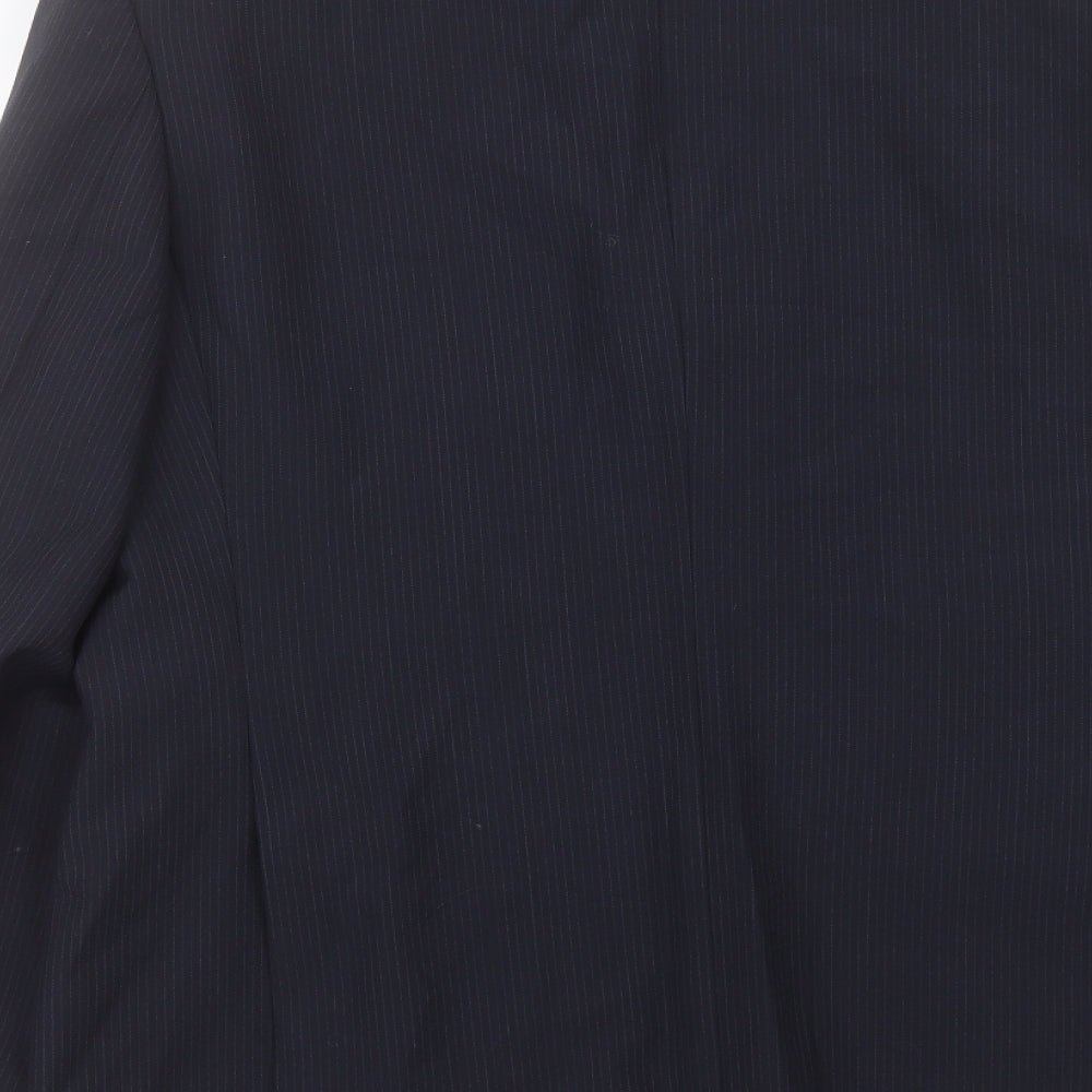 George Mens Black Wool Jacket Suit Size 40