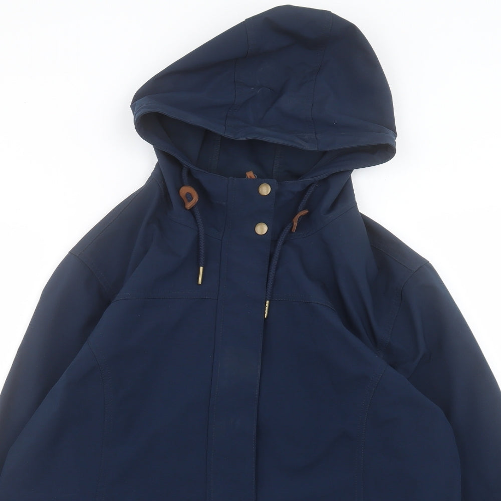Mountain Warehouse Womens Blue Rain Coat Coat Size 18 Zip