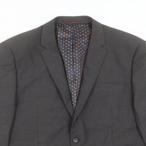 NEXT Mens Grey Polyester Jacket Suit Jacket Size 44