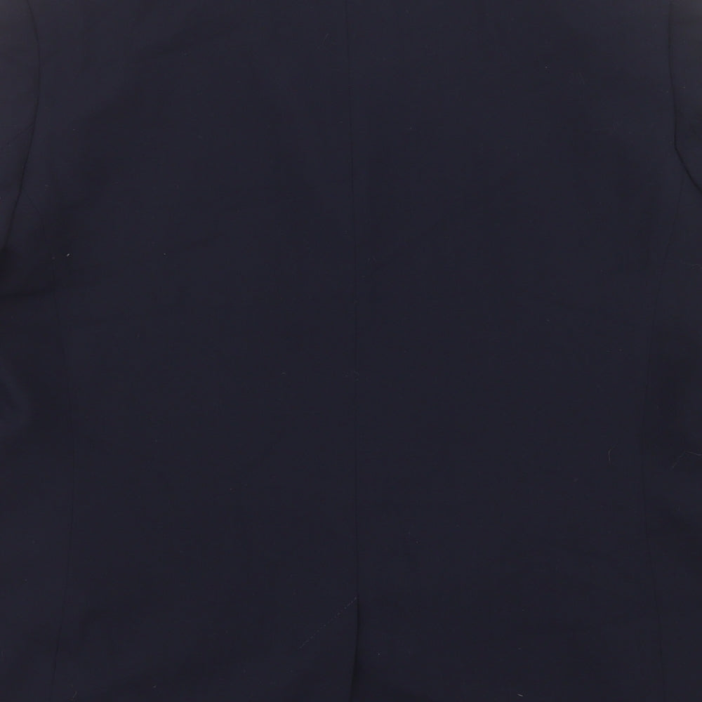 Marks and Spencer Womens Blue Jacket Size 18 Button