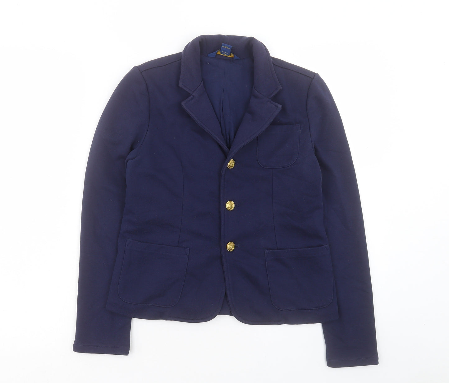 Ralph Lauren Womens Blue Jacket Size 12 Button